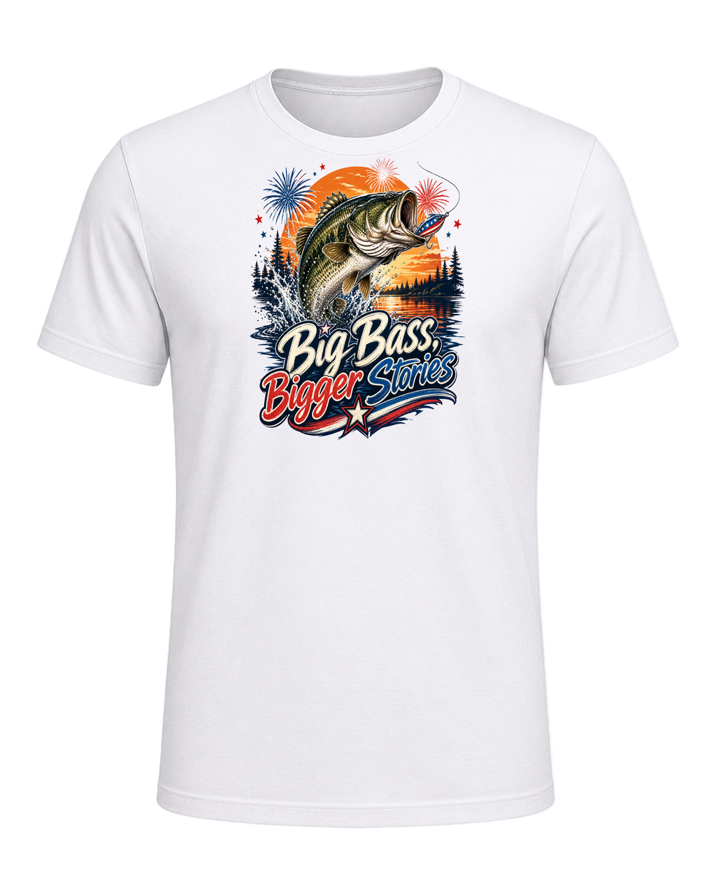 Bass Fishing Obsessed — White