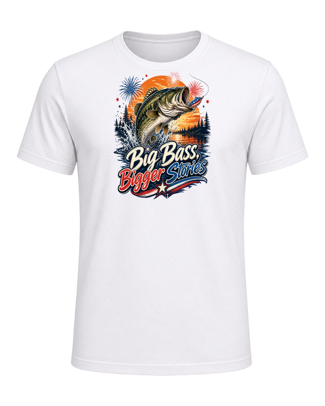 Bass Fishing Obsessed — White