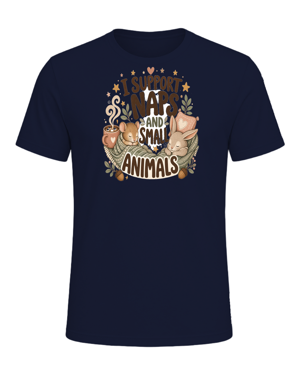 I SUPPORT NAPS AND SMALL ANIMALS — Navy