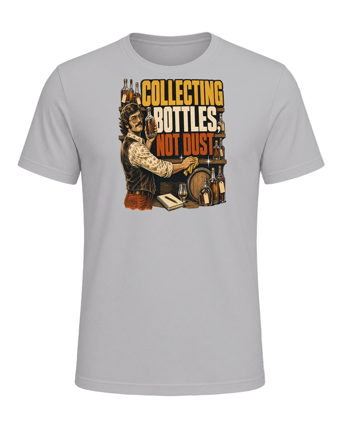 COLLECTING BOTTLES, NOT DUST — Athletic Heather