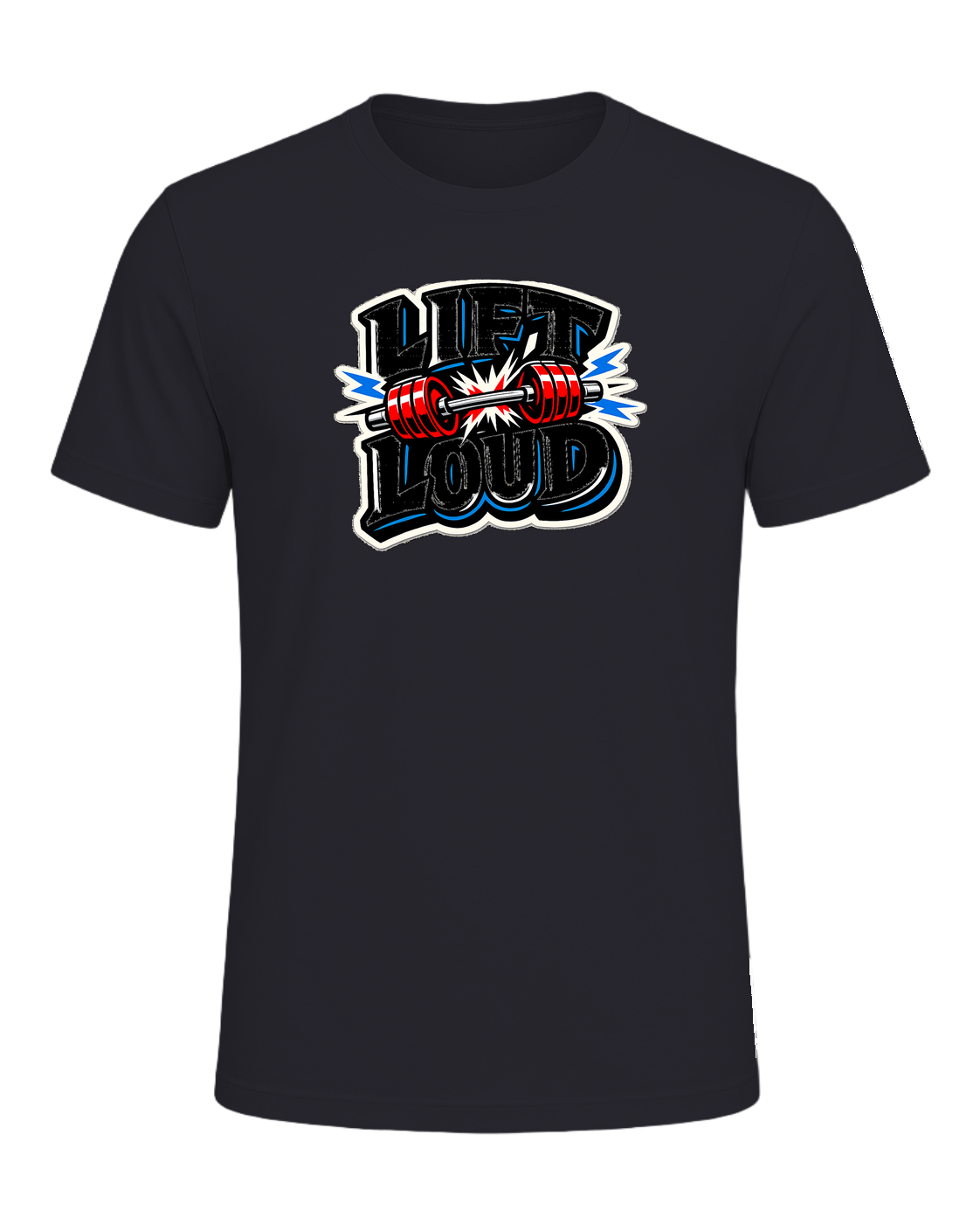Lift Loud Tee — Dark Grey