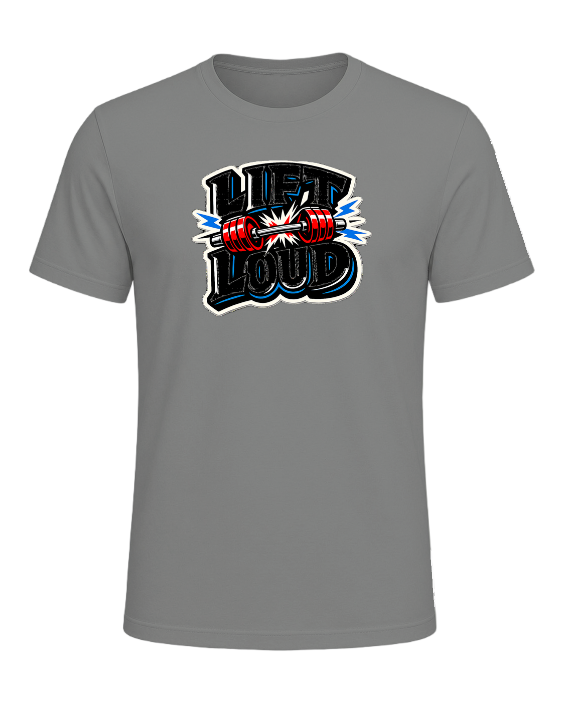 Lift Loud Tee — Deep Heather