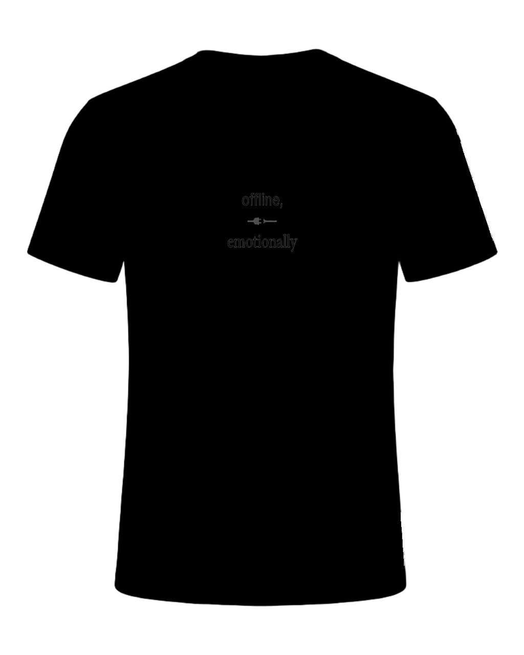 offline, emotionally — Black