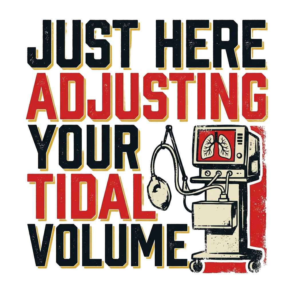 Just here adjusting your tidal volume