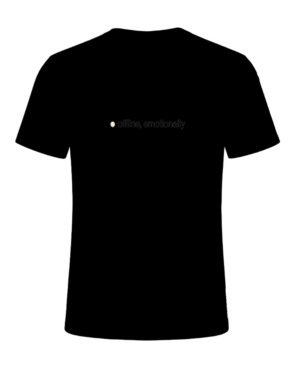 offline, emotionally — Black
