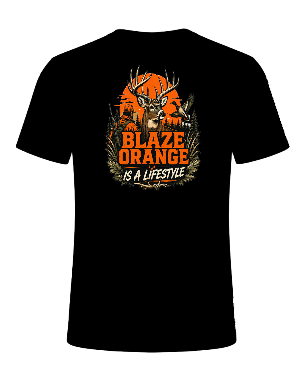 blaze orange is a lifestyle — Black