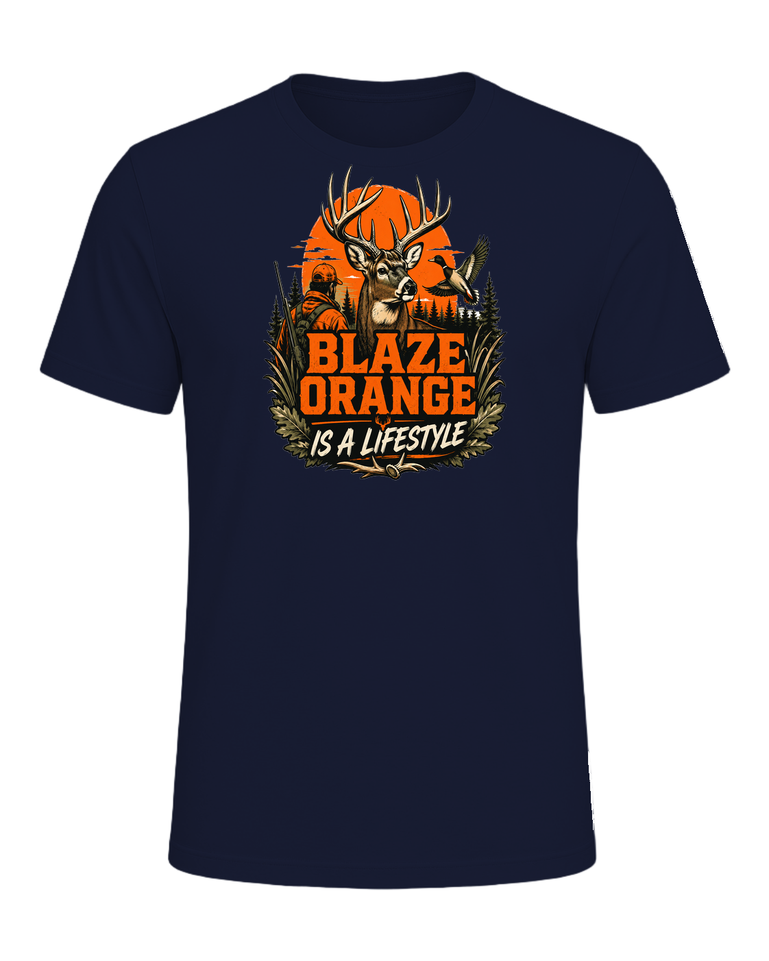 blaze orange is a lifestyle — Navy