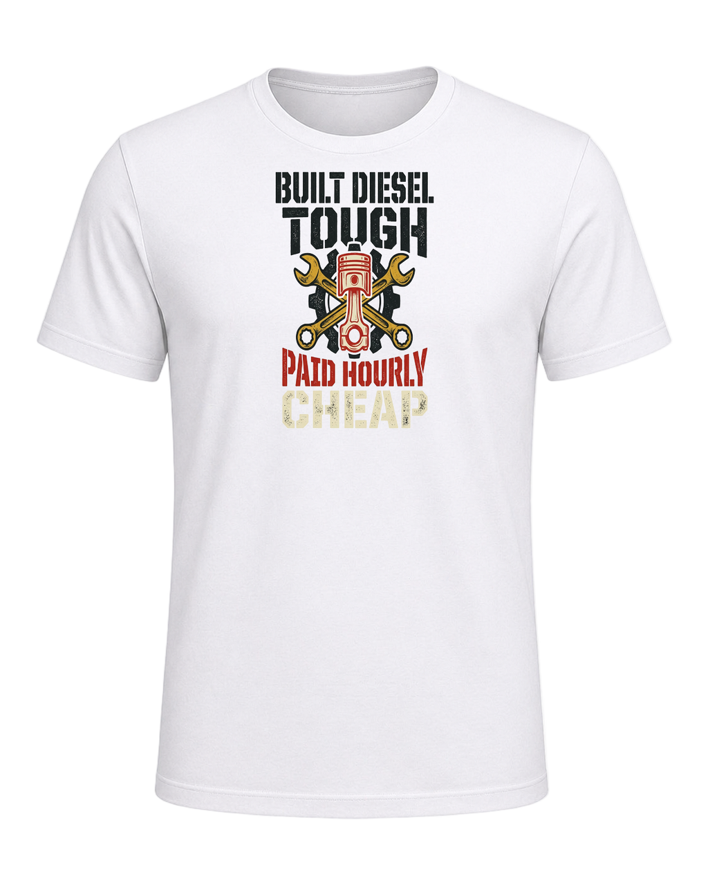 Built diesel tough, paid hourly cheap — White