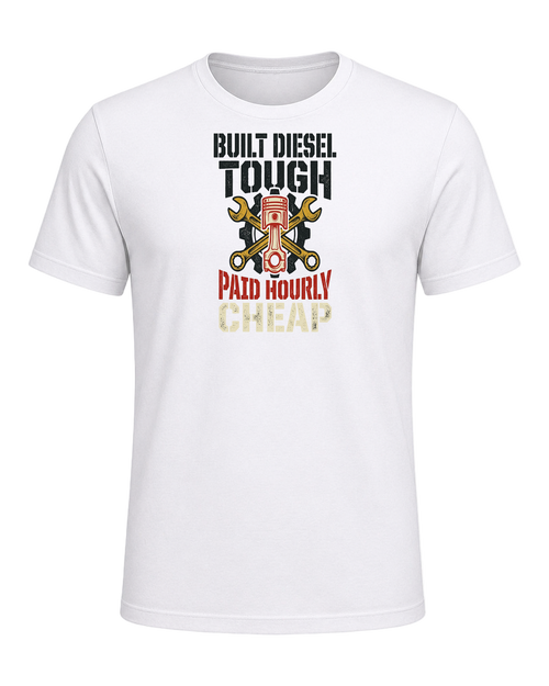 Built diesel tough, paid hourly cheap — White