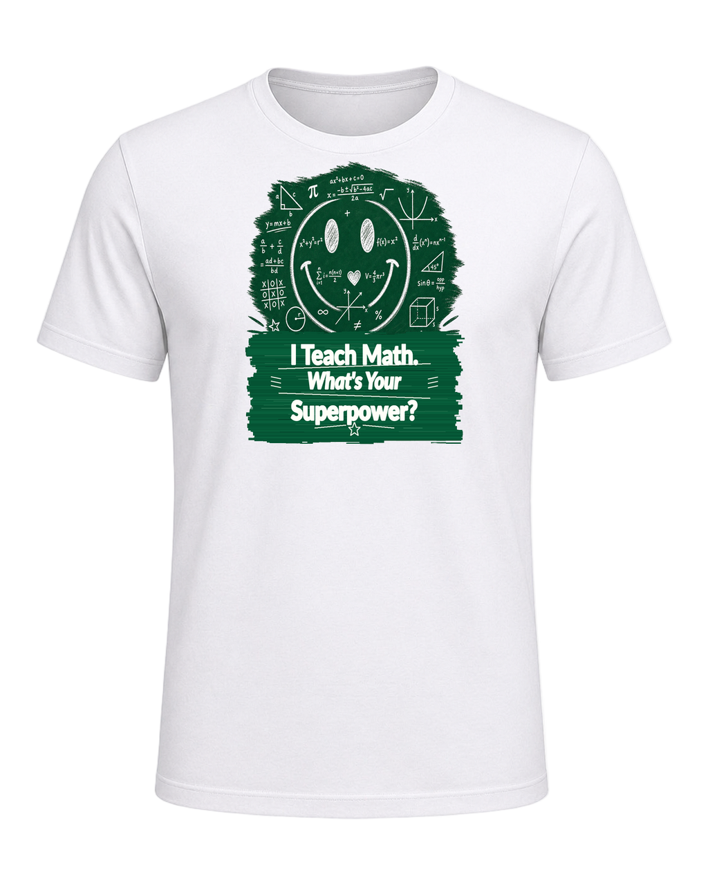 Math Pun Teacher — White