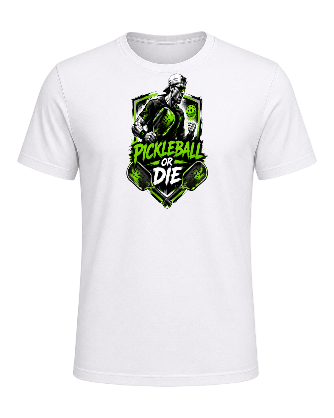 Pickleball Player — White