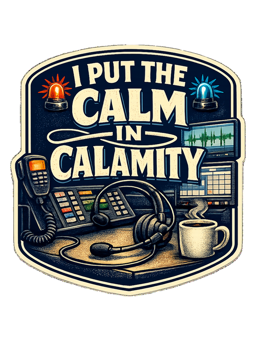 A funny 911 dispatcher tee for the calm voice in everyone else’s emergency.