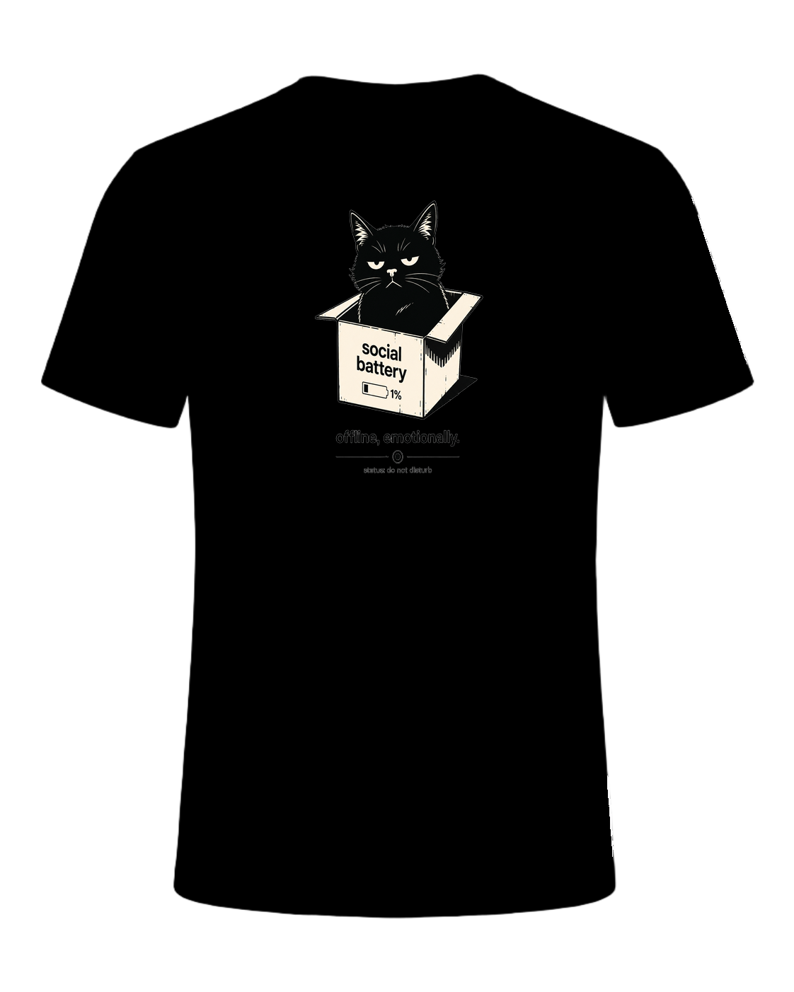 offline, emotionally — Black