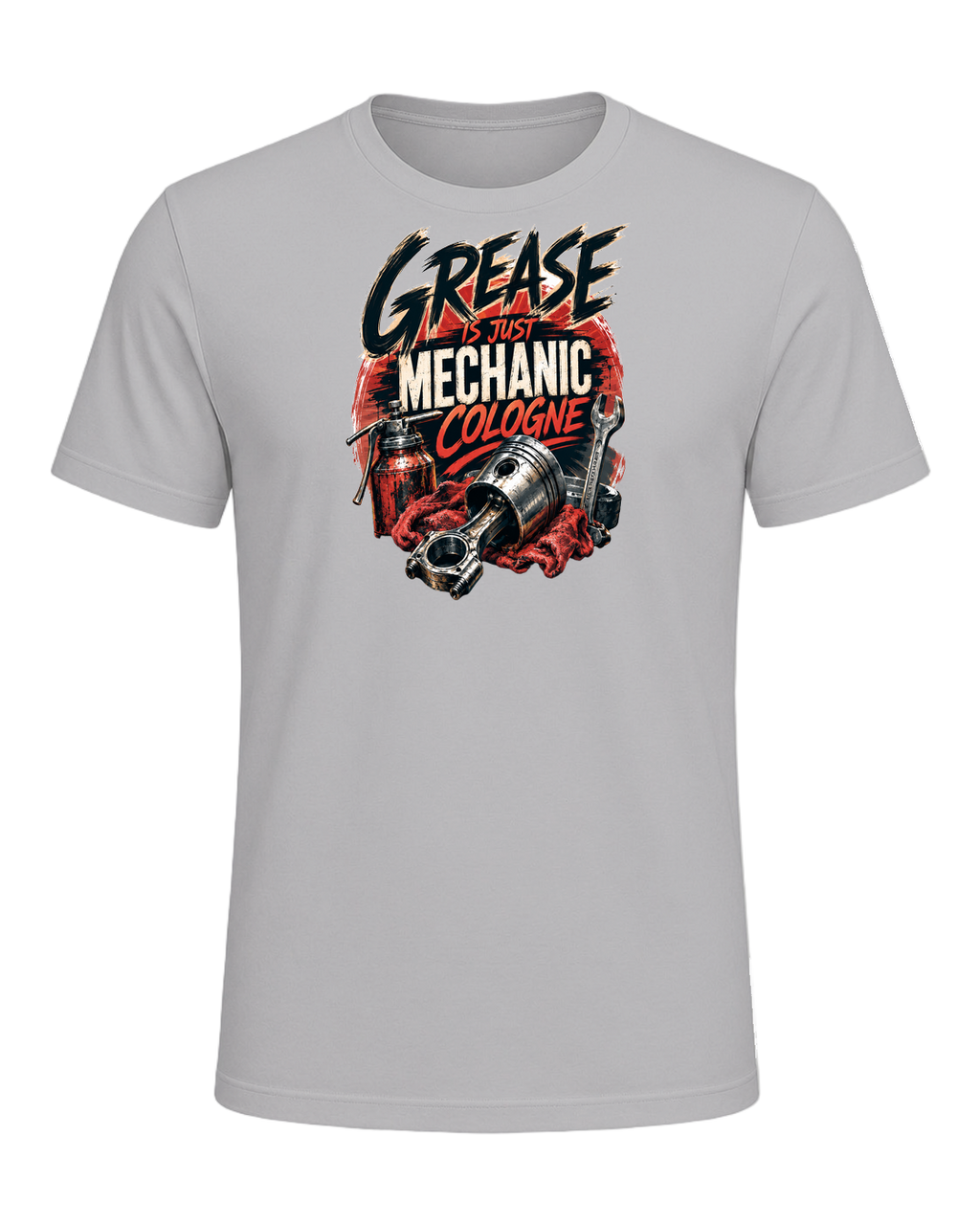 Grease is just mechanic cologne — Athletic Heather