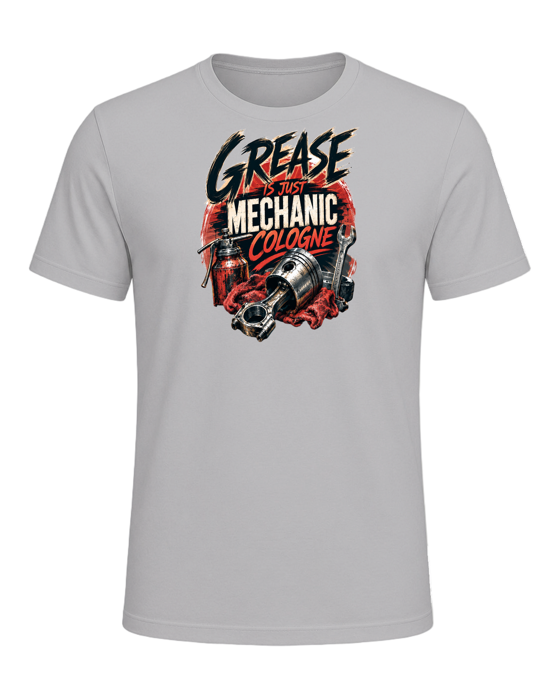 Grease is just mechanic cologne — Athletic Heather