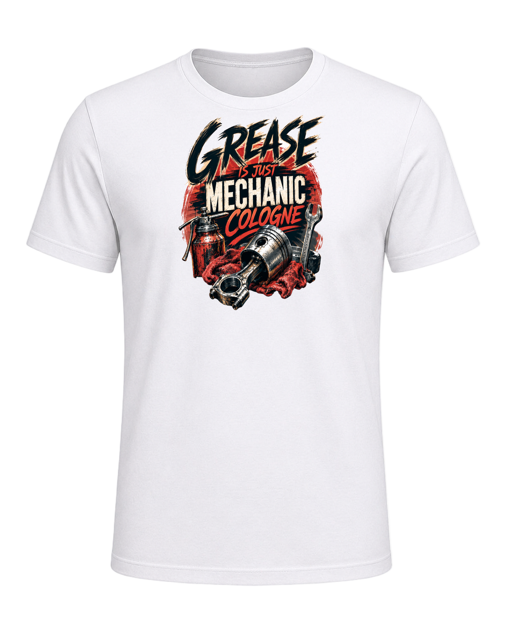 Grease is just mechanic cologne — White