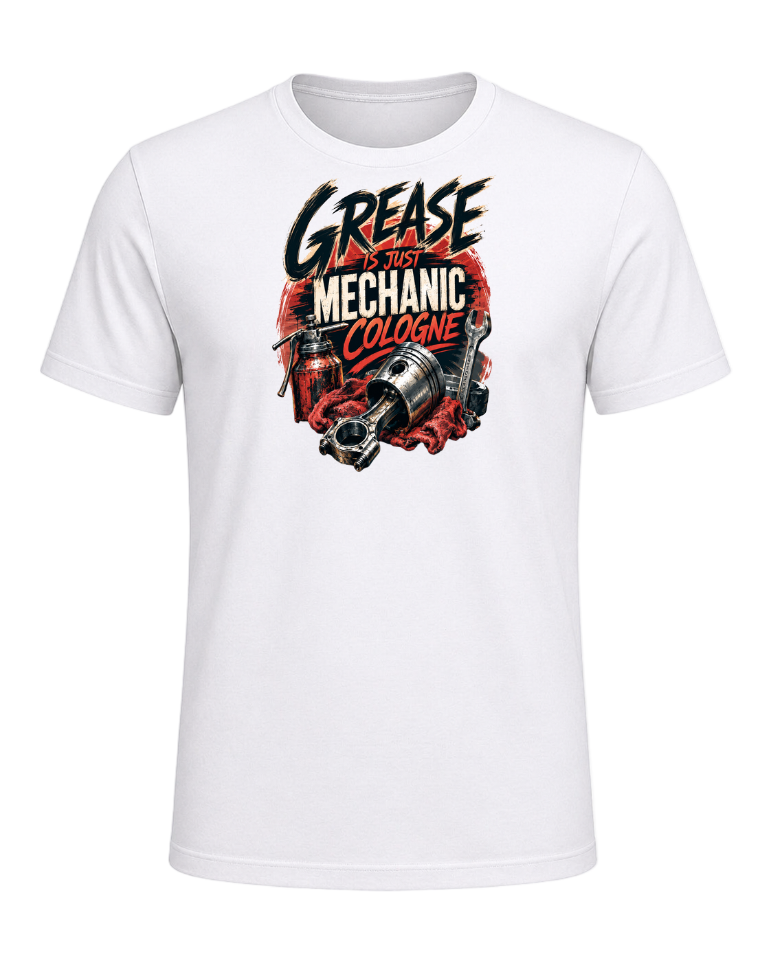 Grease is just mechanic cologne — White