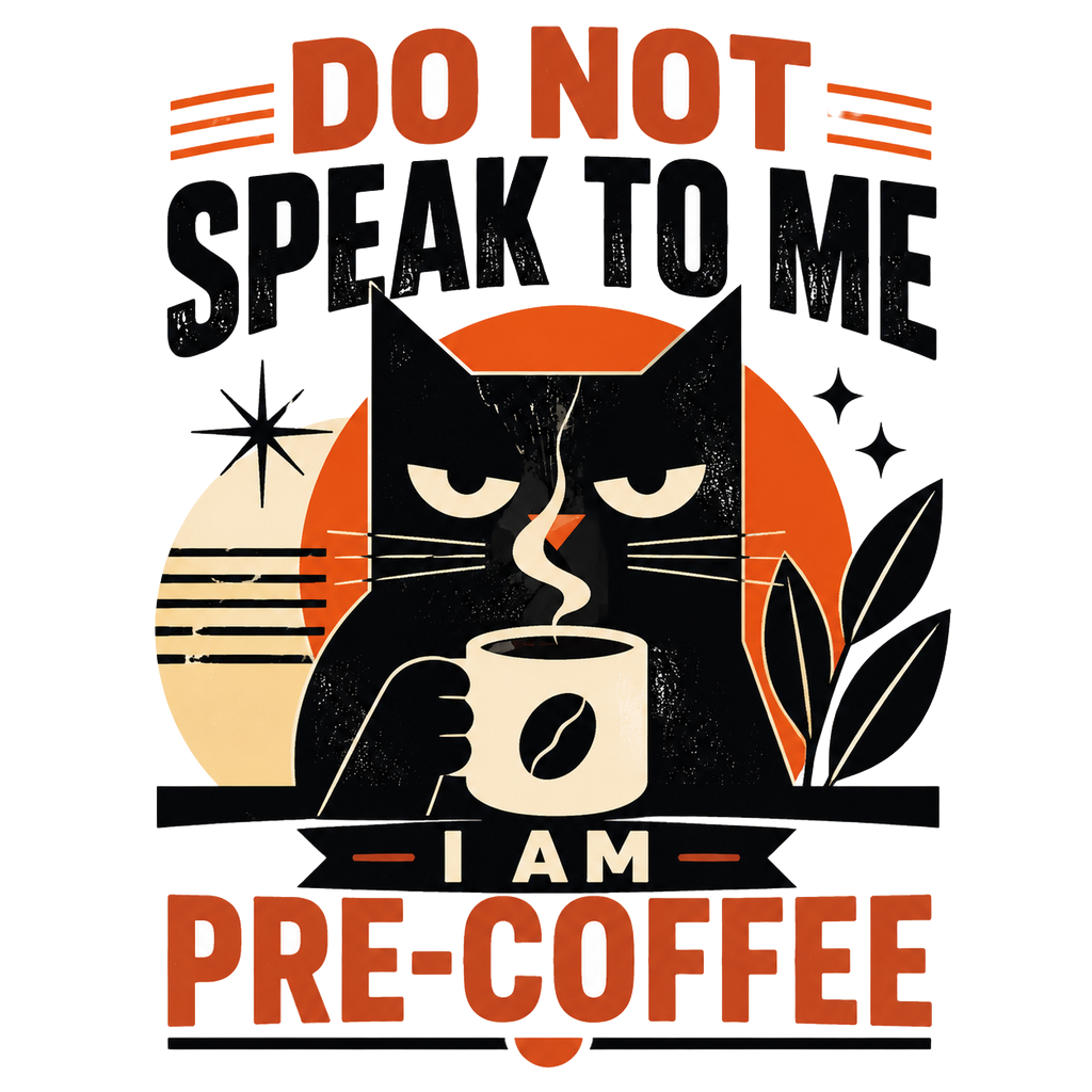 DO NOT SPEAK TO ME I AM PRE-COFFEE