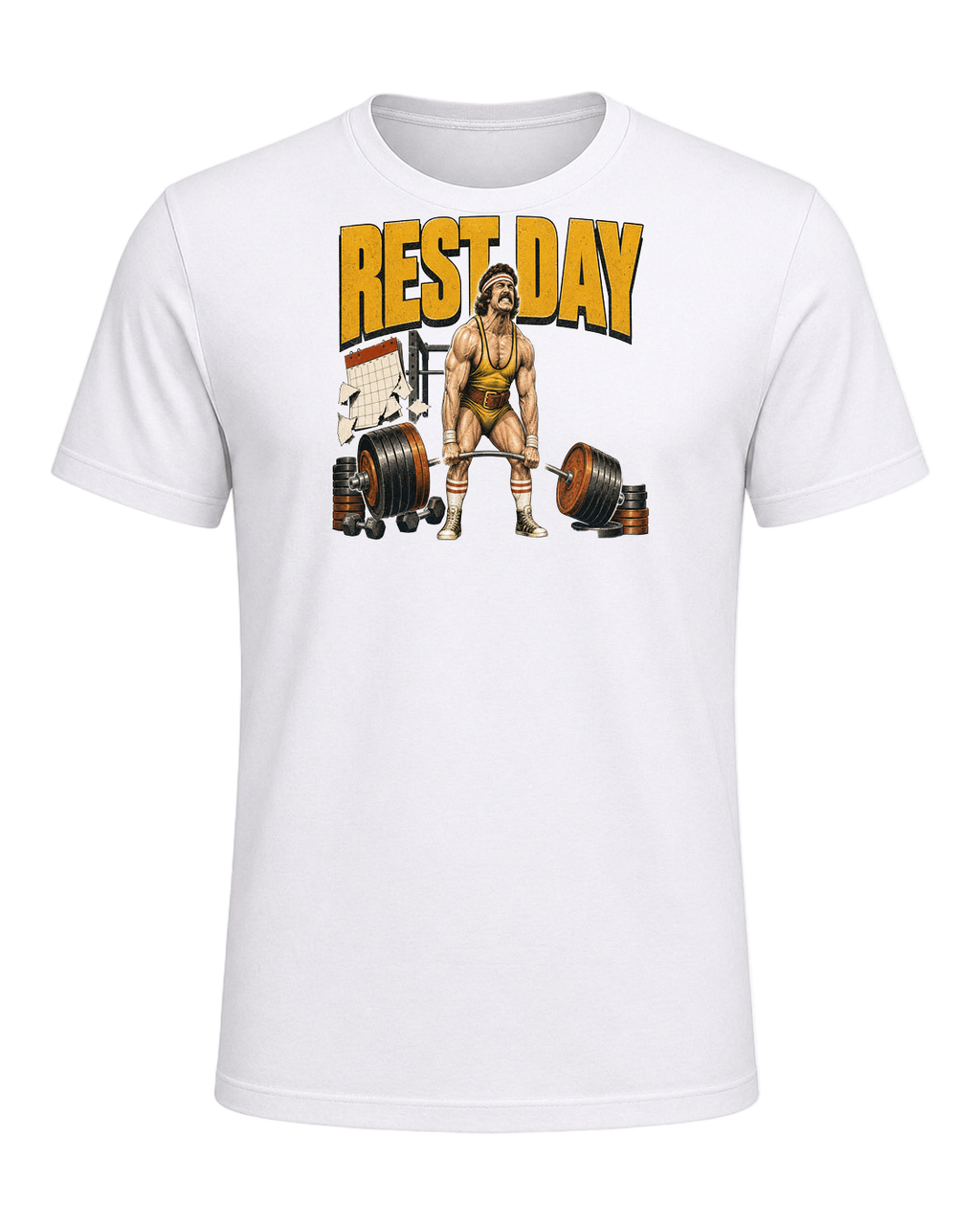 REST DAY IS A THEORY — White