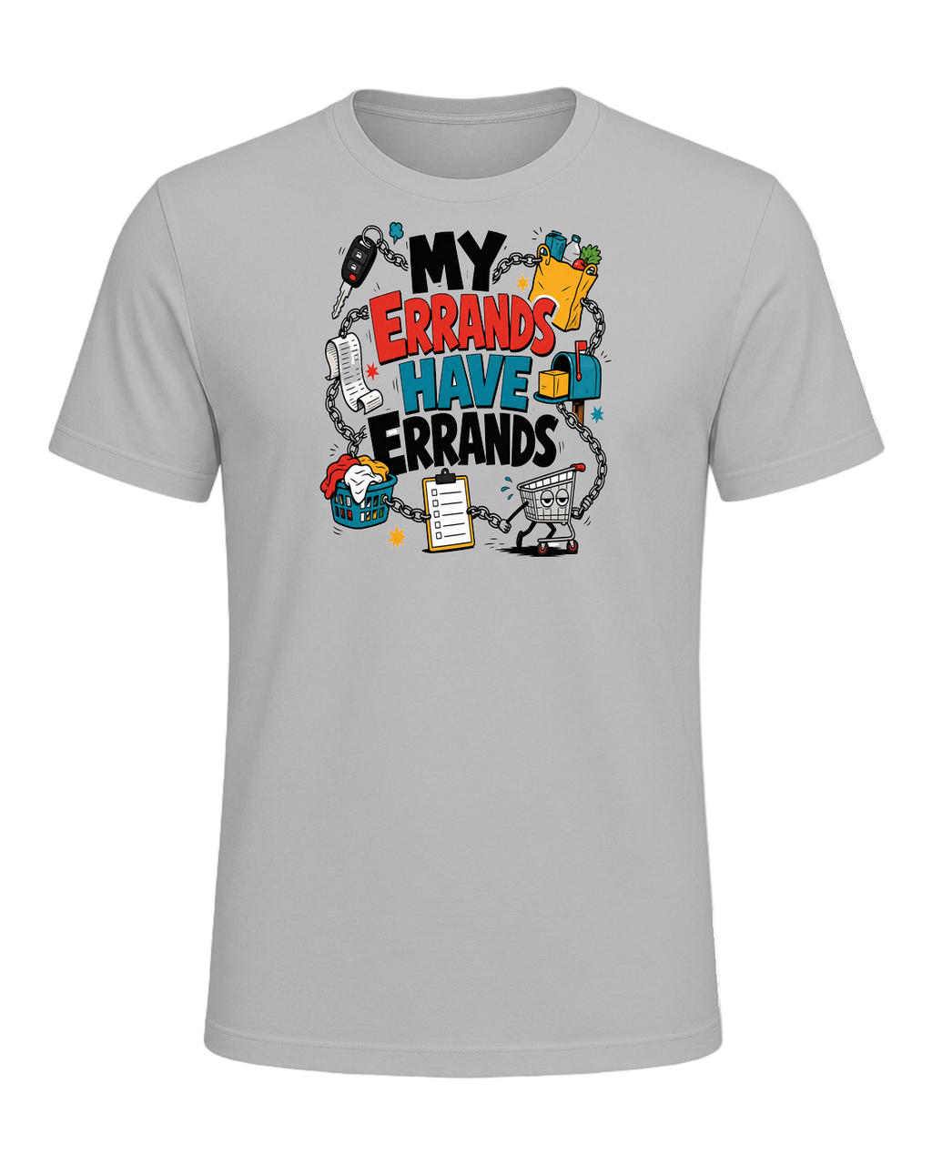 MY ERRANDS HAVE ERRANDS — Athletic Heather