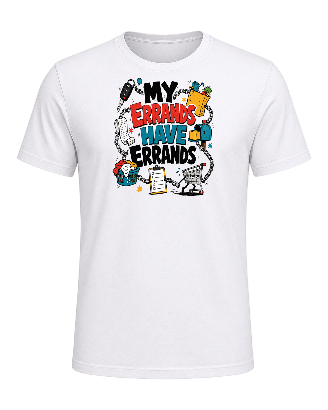 MY ERRANDS HAVE ERRANDS — White