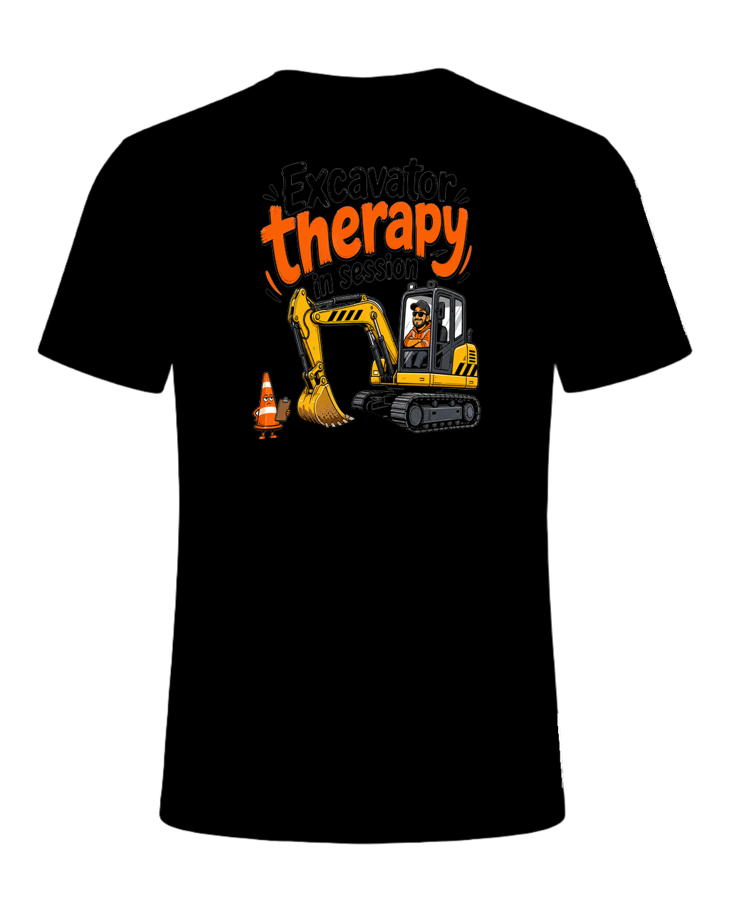 Excavator therapy in session — Black