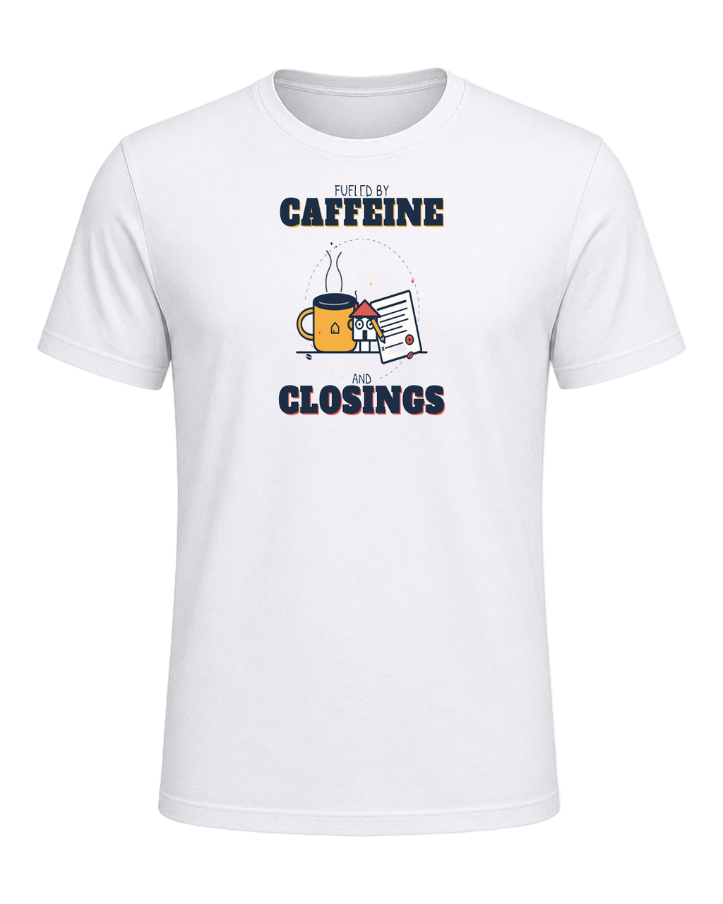 FUELED BY CAFFEINE AND CLOSINGS — White