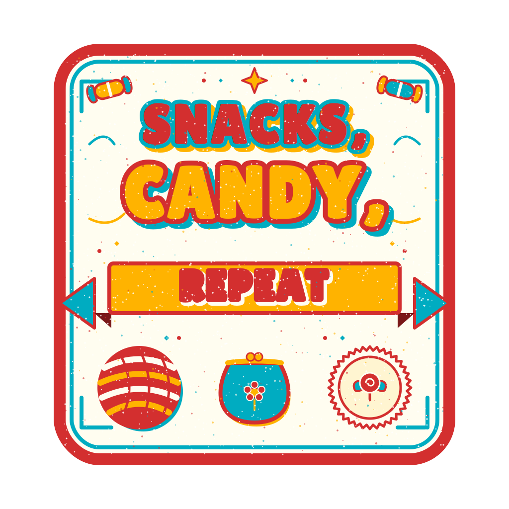 Snacks, candy, repeat