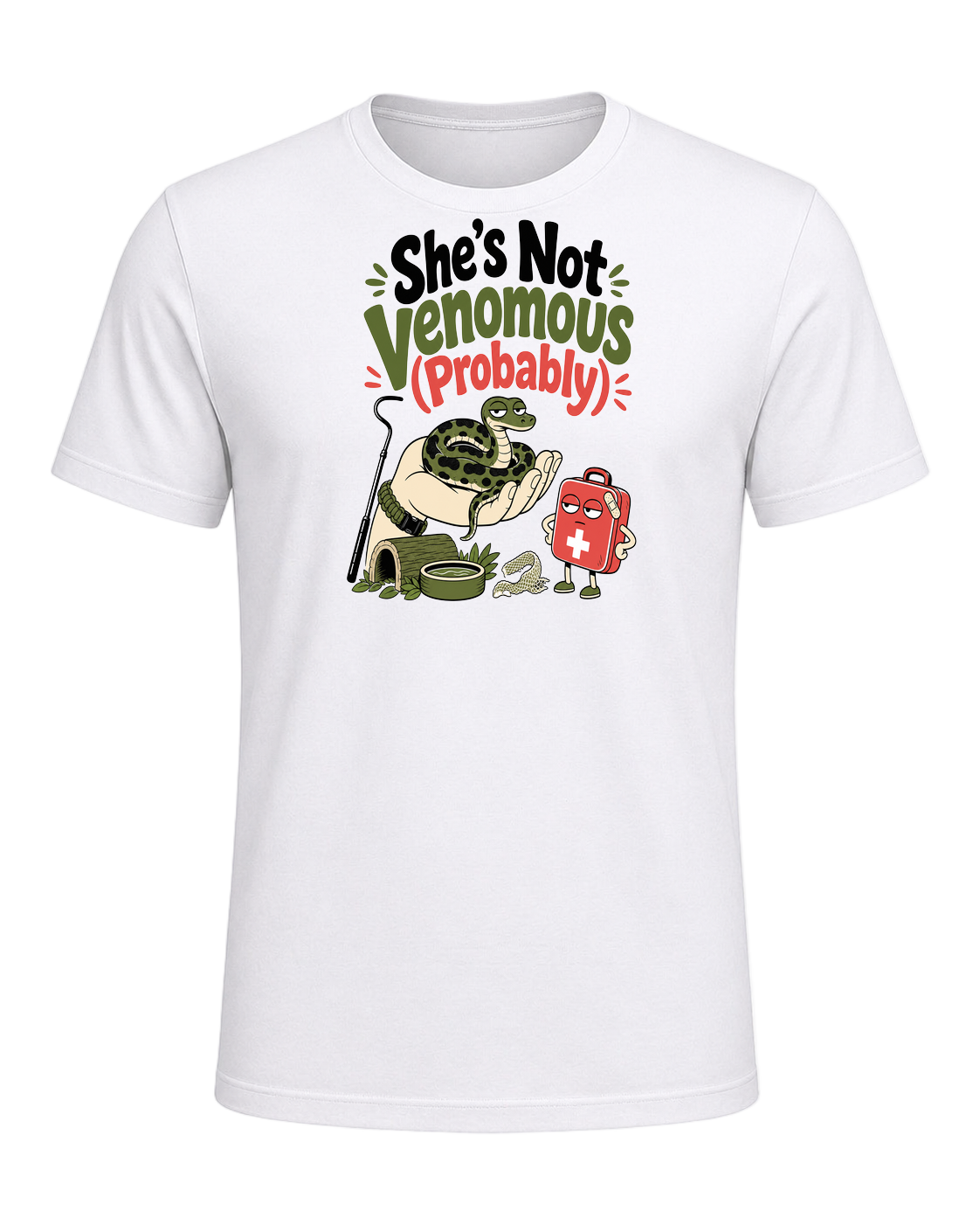 She's Not Venomous (Probably) — White