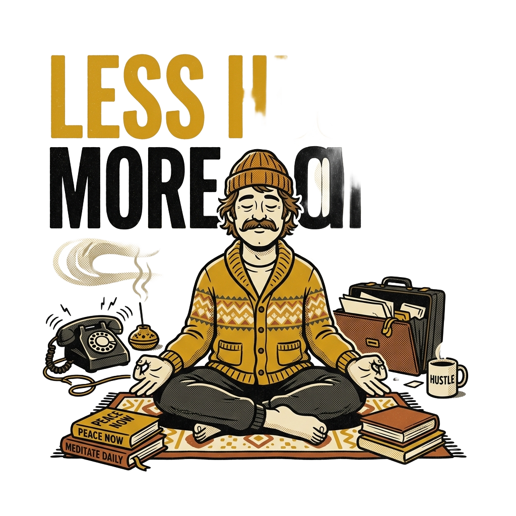 LESS HUSTLE MORE OMMM
