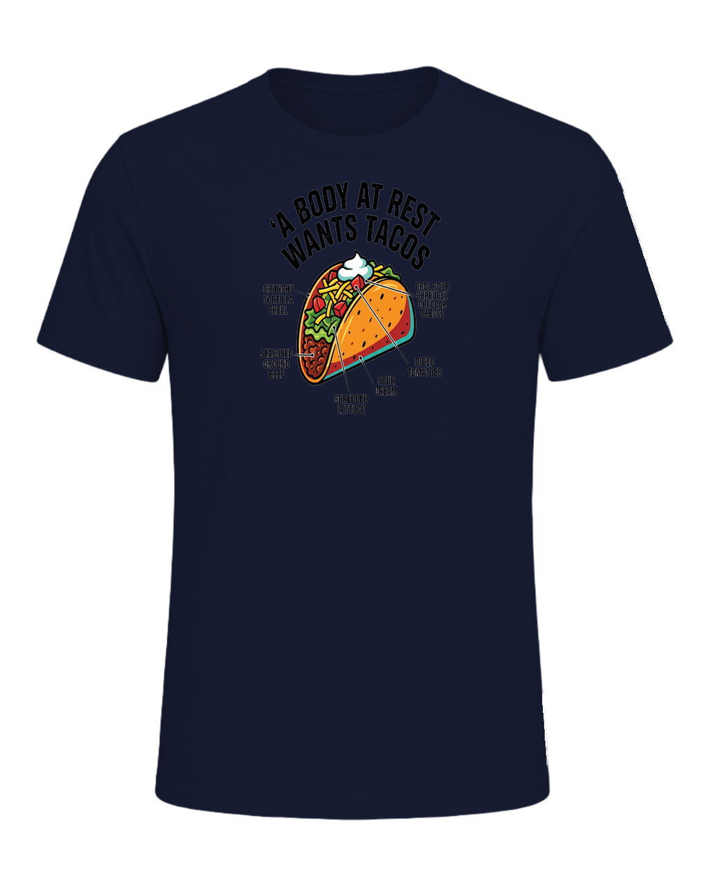 Tacos Over Everything — Navy