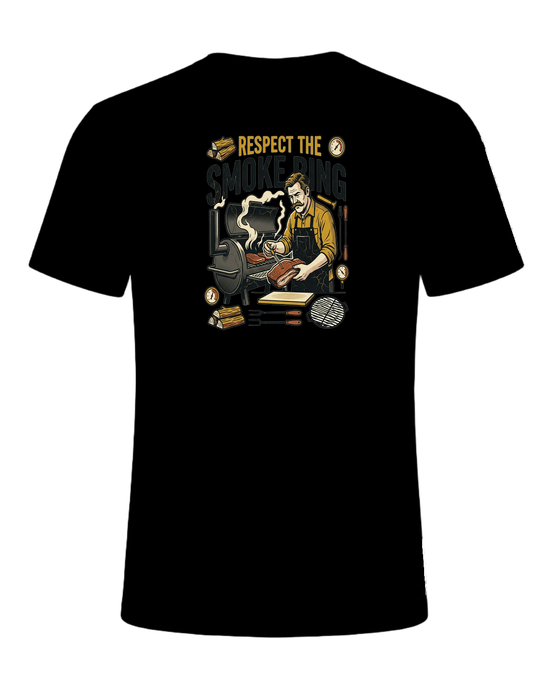 RESPECT THE SMOKE RING — Black