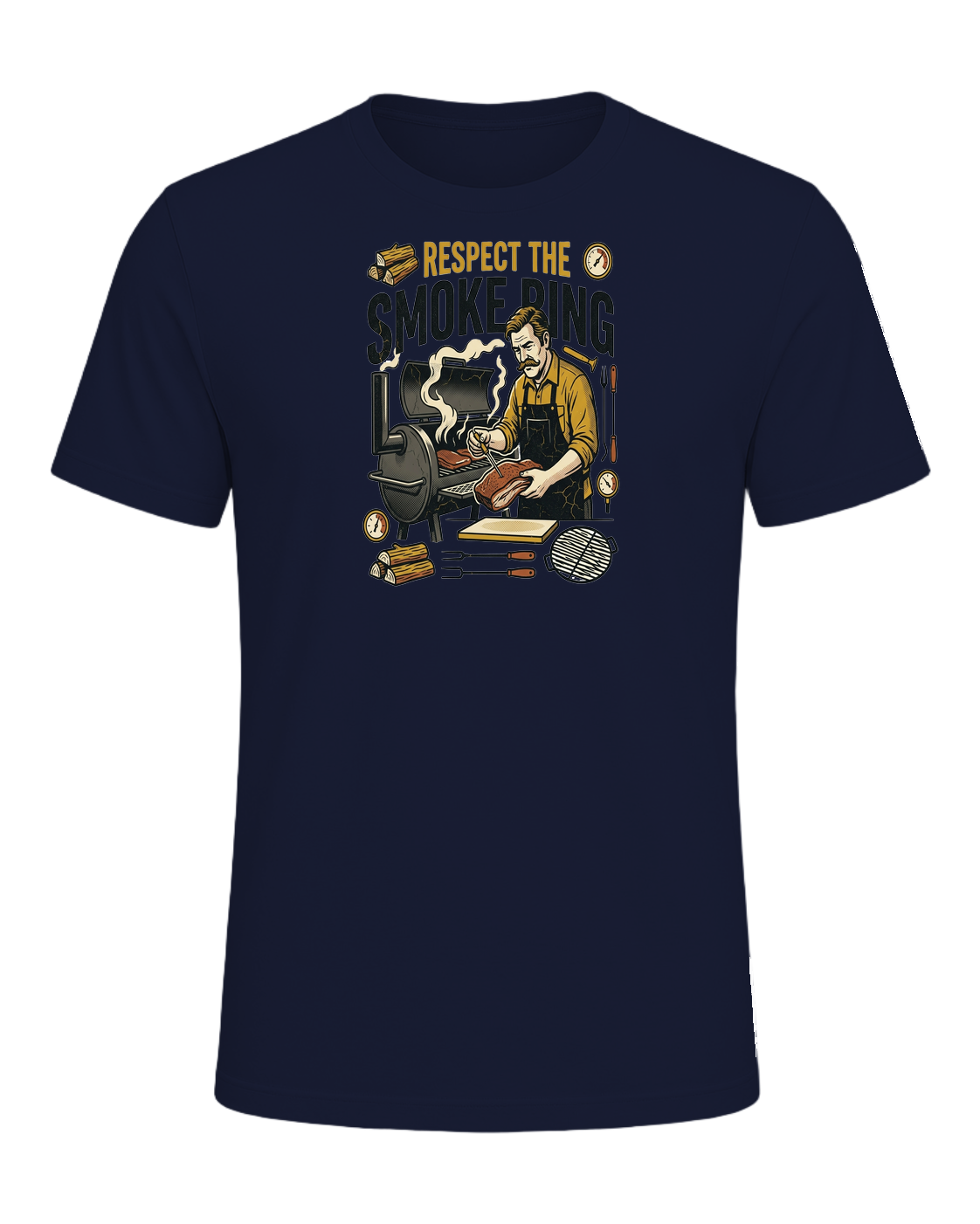 RESPECT THE SMOKE RING — Navy