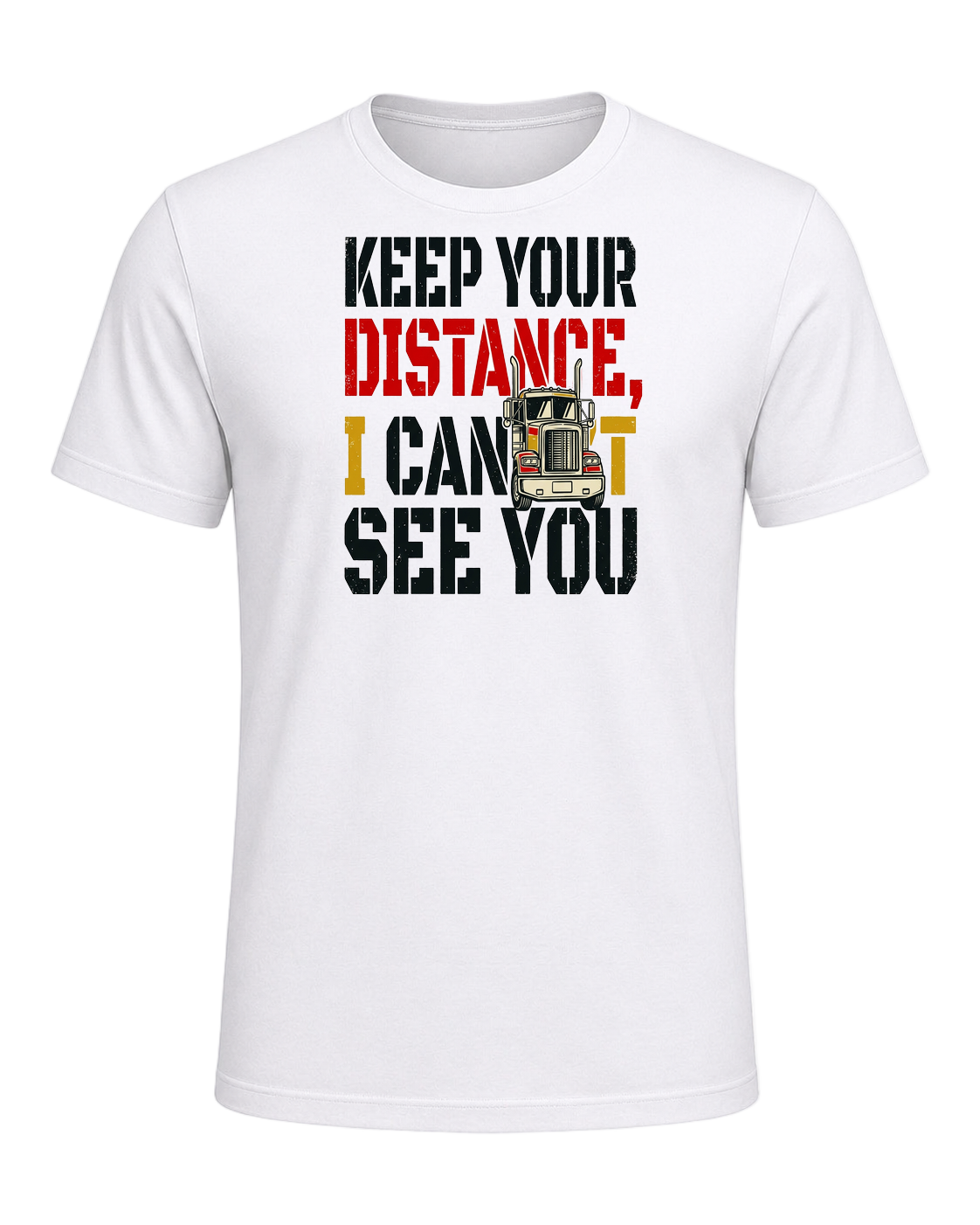 Keep your distance, I can't see you — White