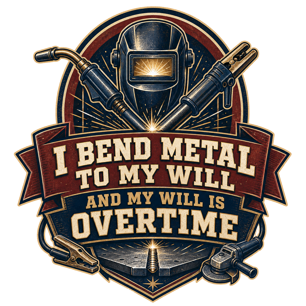 I bend metal to my will and my will is overtime