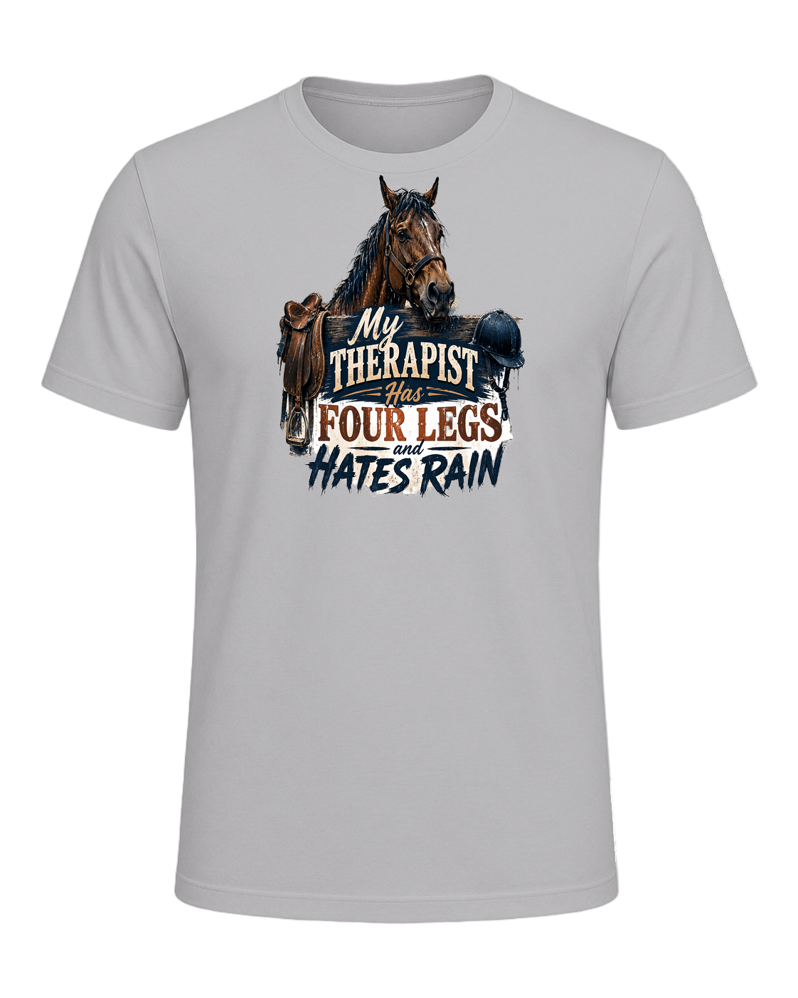 My Therapist Has Four Legs and Hates Rain — Athletic Heather