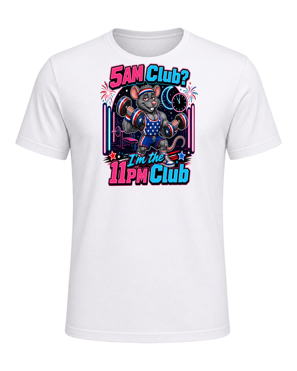 Gym Rat Night Owl — White