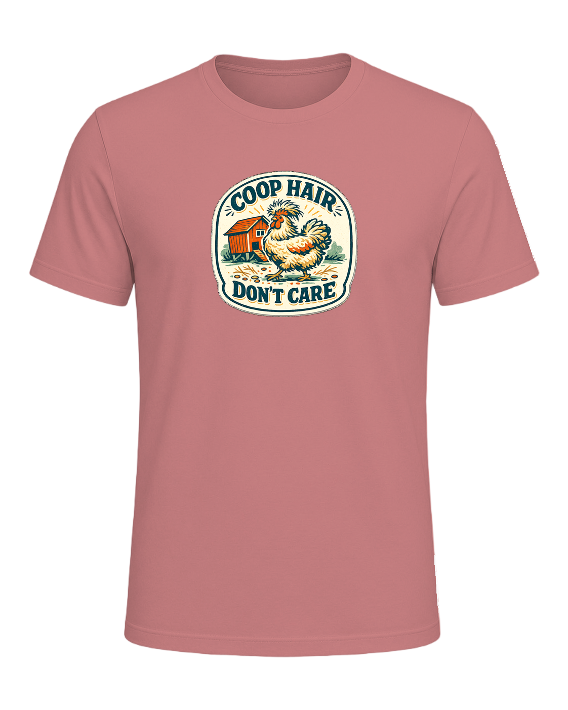 Coop Hair, Don’t Care Tee — Heather Mauve