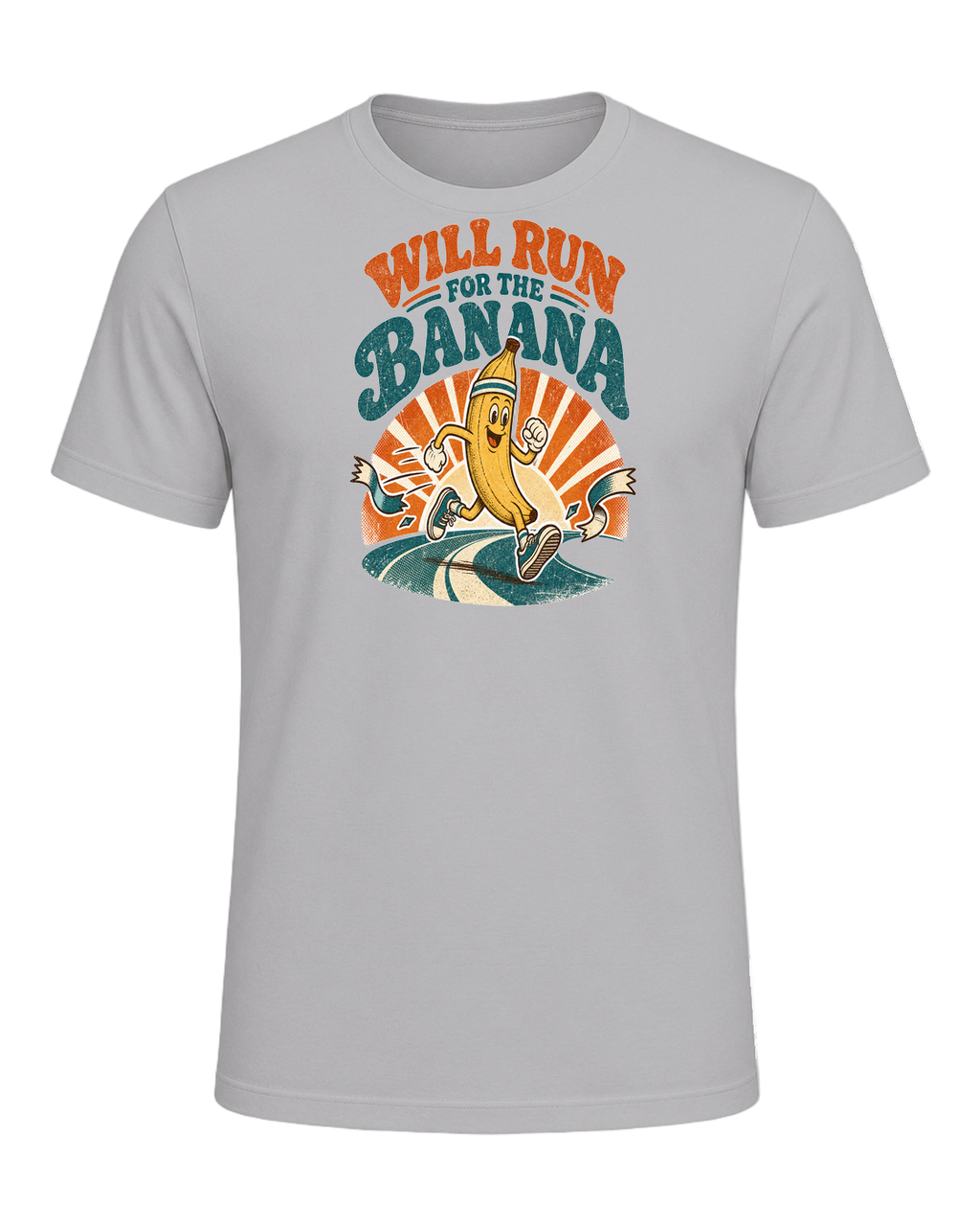 WILL RUN FOR THE BANANA — Athletic Heather