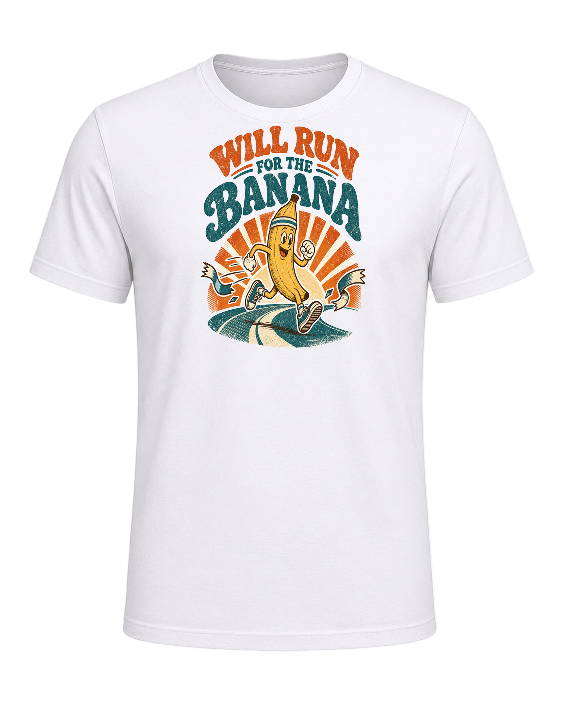 WILL RUN FOR THE BANANA — White