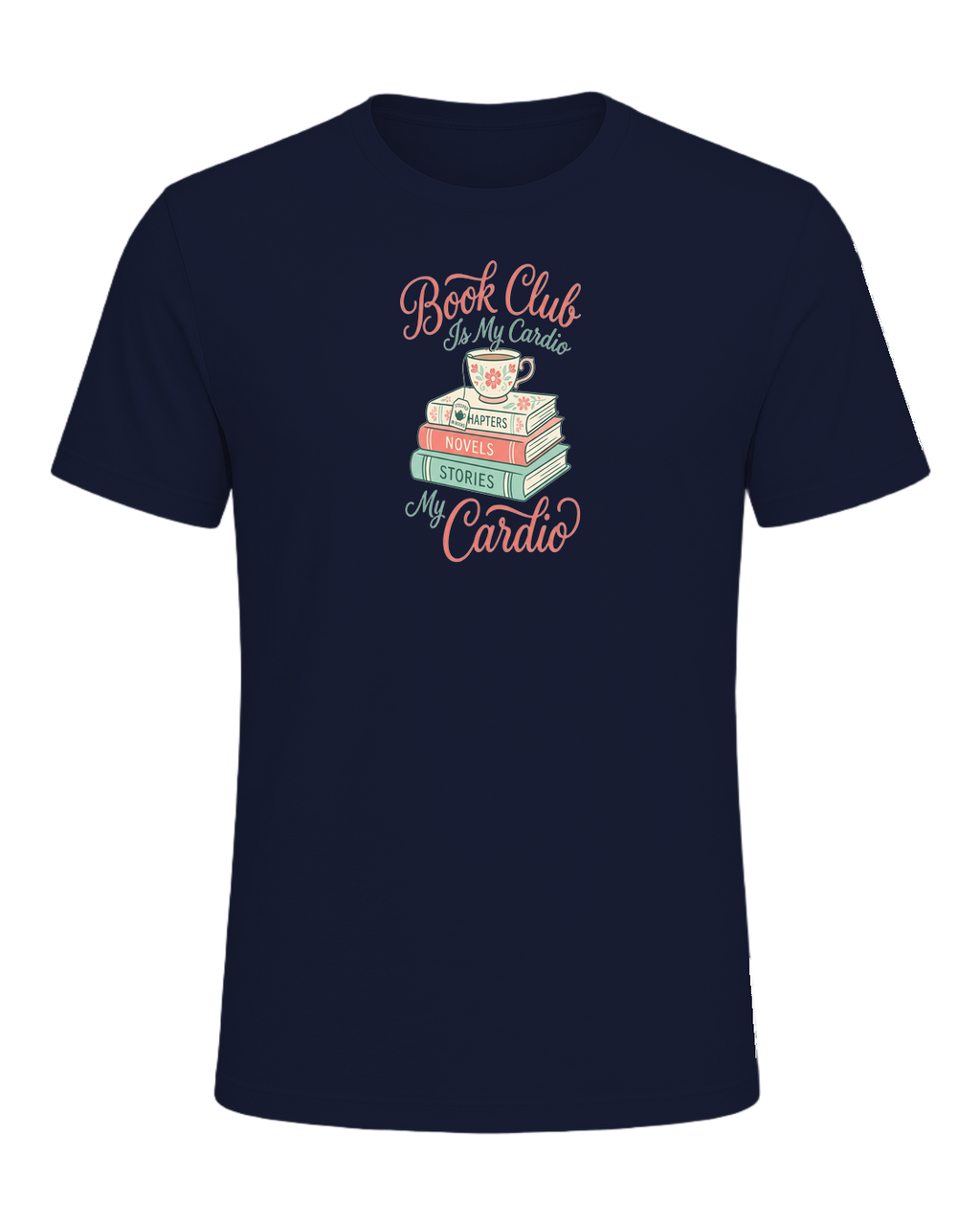 Book Club Is My Cardio — Navy
