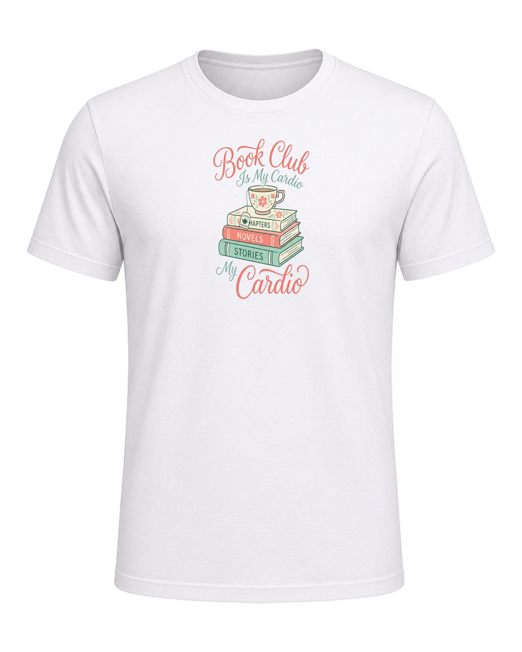 Book Club Is My Cardio — White