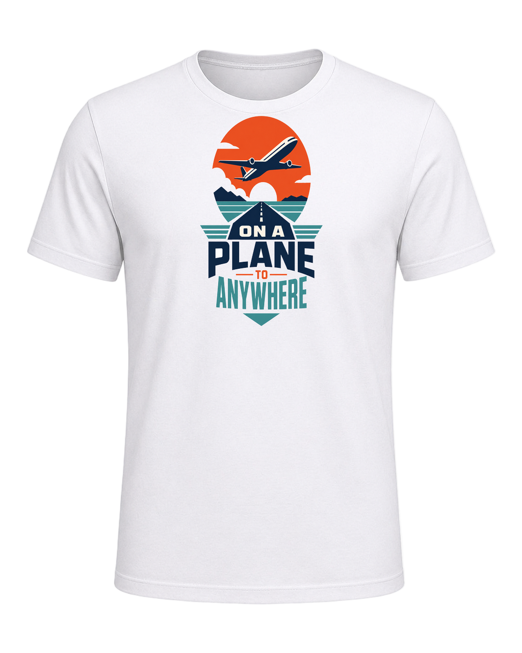 ON A PLANE TO ANYWHERE — White
