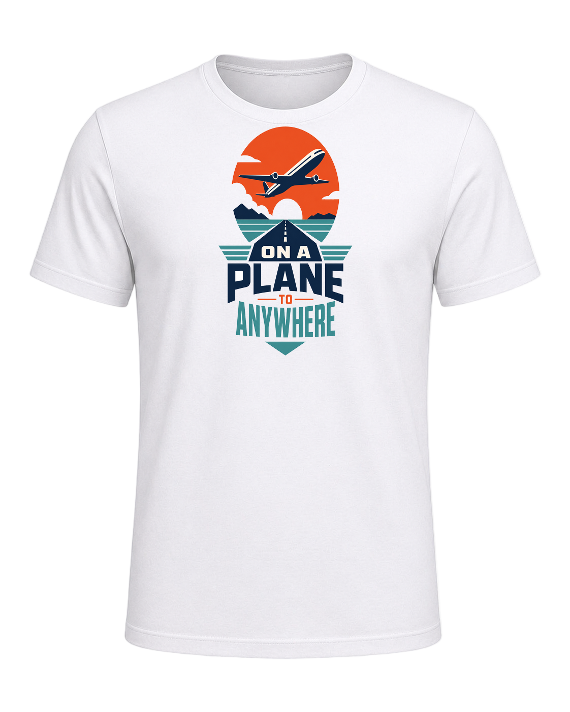 ON A PLANE TO ANYWHERE — White