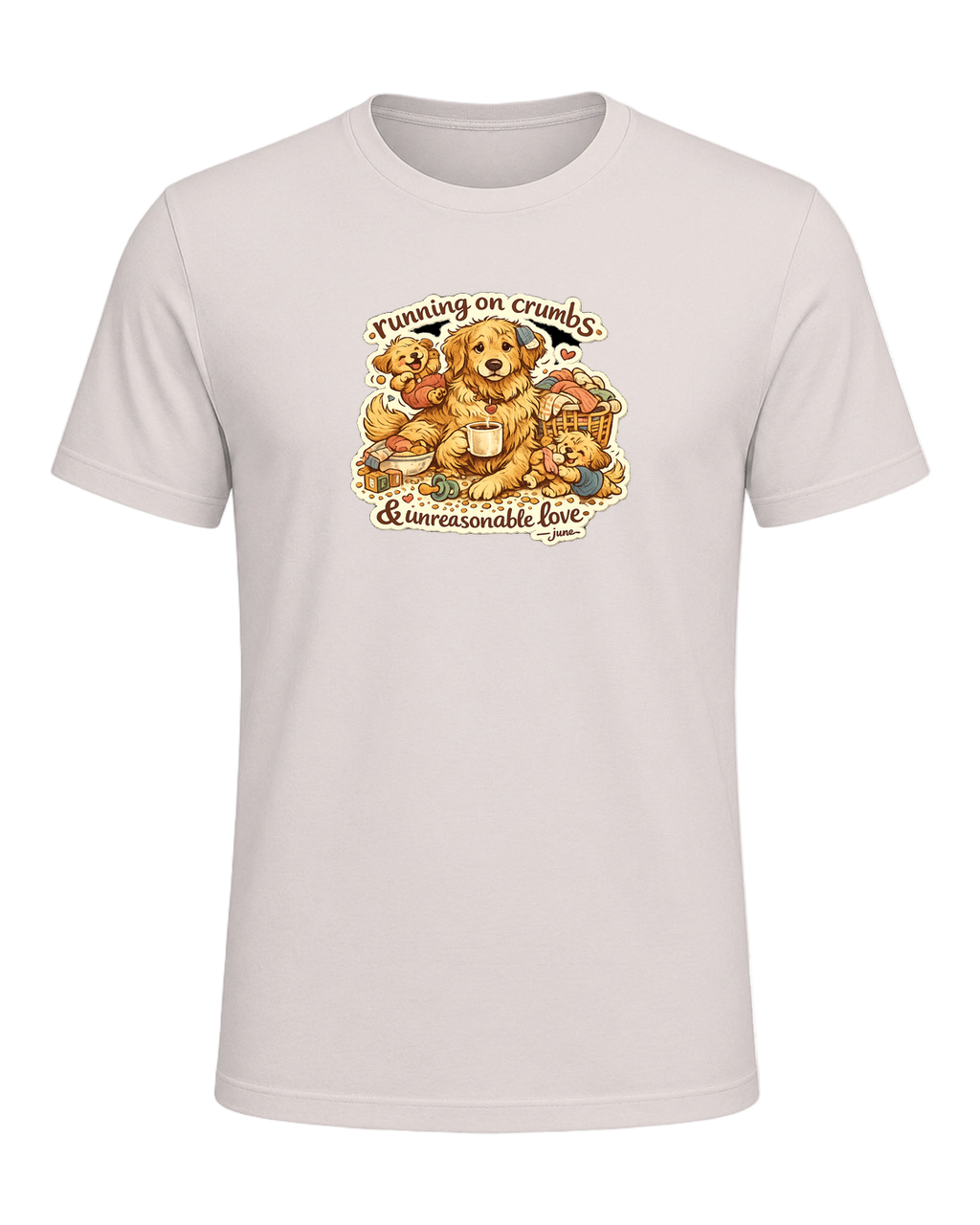 Running On Crumbs & Unreasonable Love Tee — Heather Dust