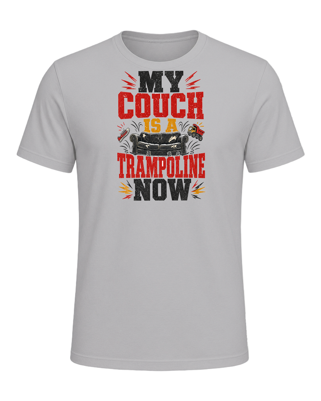 My couch is a trampoline now — Athletic Heather