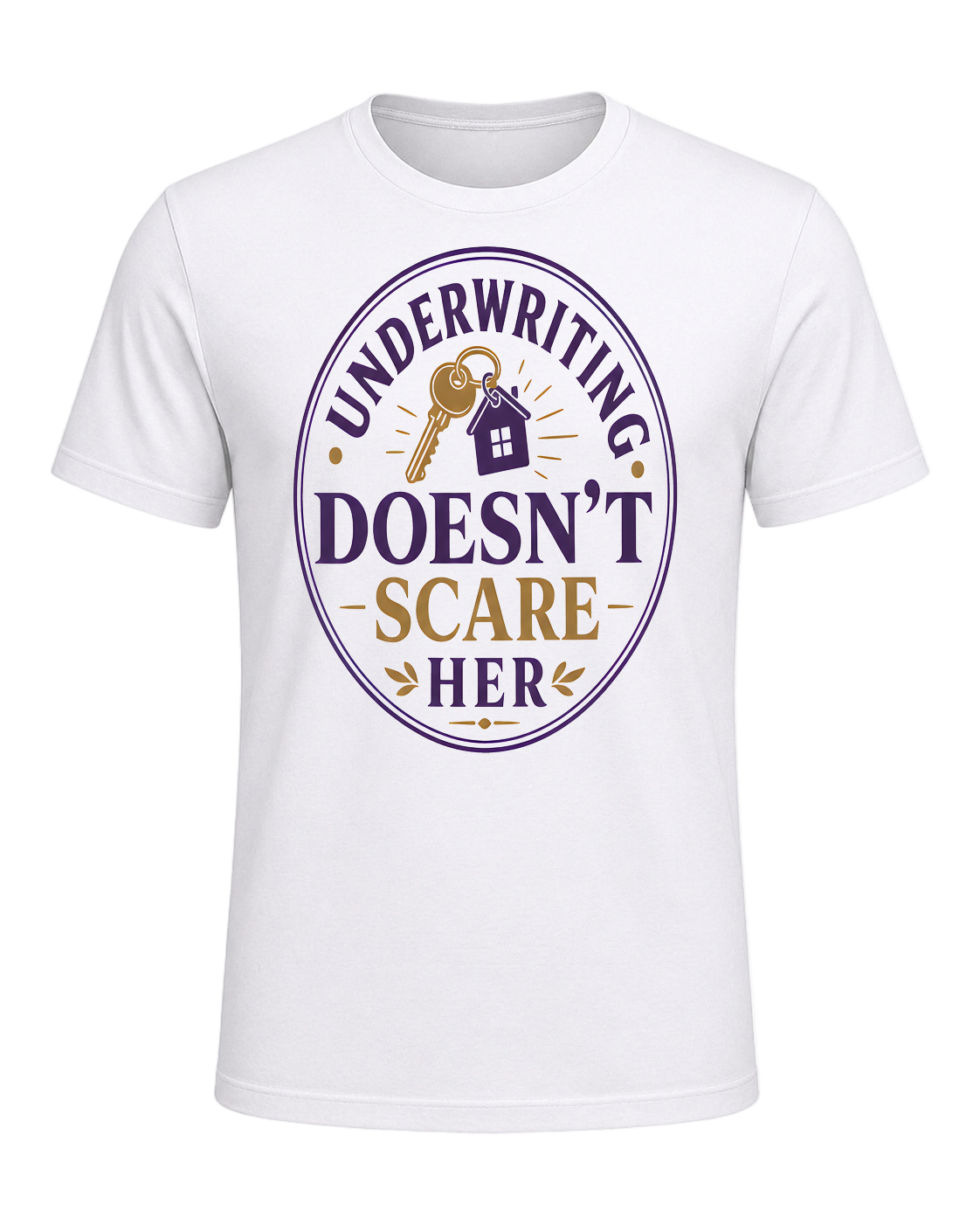 UNDERWRITING DOESN'T SCARE HER — White