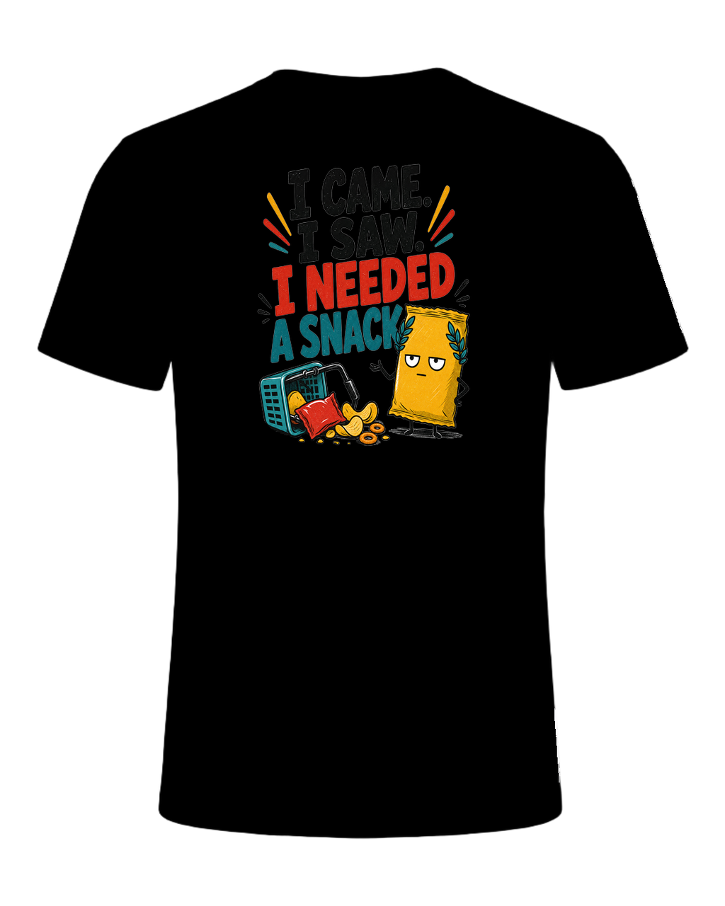 I CAME. I SAW. I NEEDED A SNACK — Black