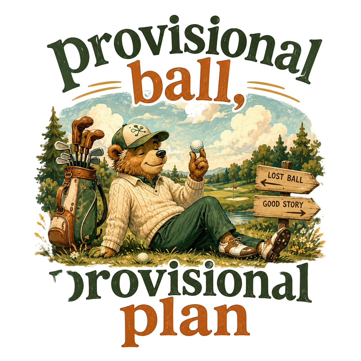 provisional ball, provisional plan