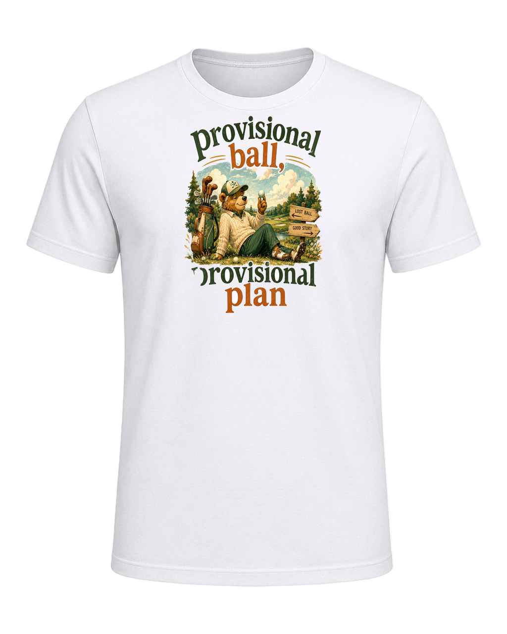 provisional ball, provisional plan — White